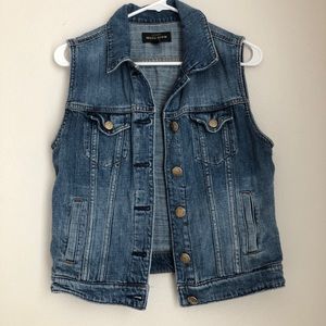 J Crew Denim Vest Size Small